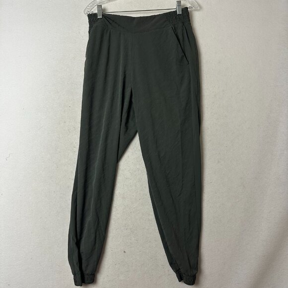 Athleta Textured Brooklyn Jogger Women's Size 8 Lightweight Pockets Olive Green - Picture 2 of 7